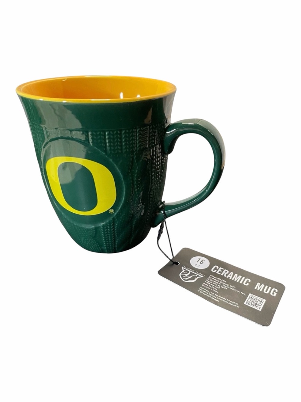 University of Oregon Ducks Green Ceramic Mug with Logo - New with tag